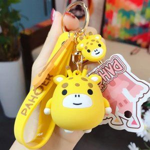 Kawaii Squishmallow Giraffe inspired keychain